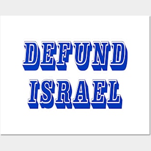 Defund Israel - Block - Front Posters and Art